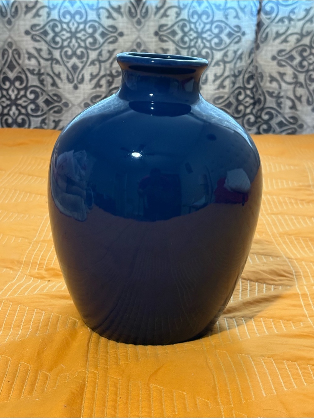 Blue Ceramic Vase - Home Accents